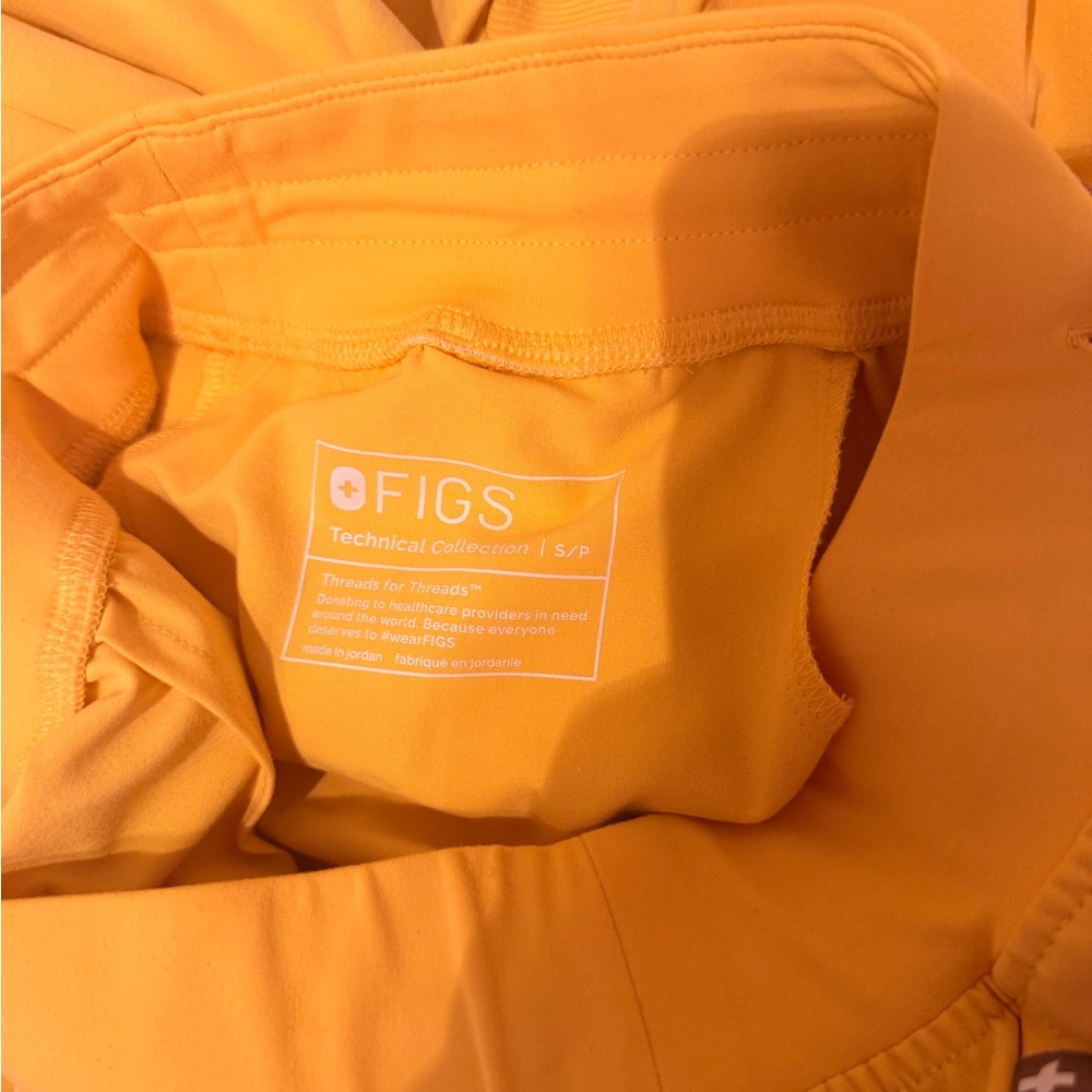 Figs Bright Yellow Scrub Top - Picture 6 of 7